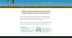Desktop Screenshot of giraffe.co.uk
